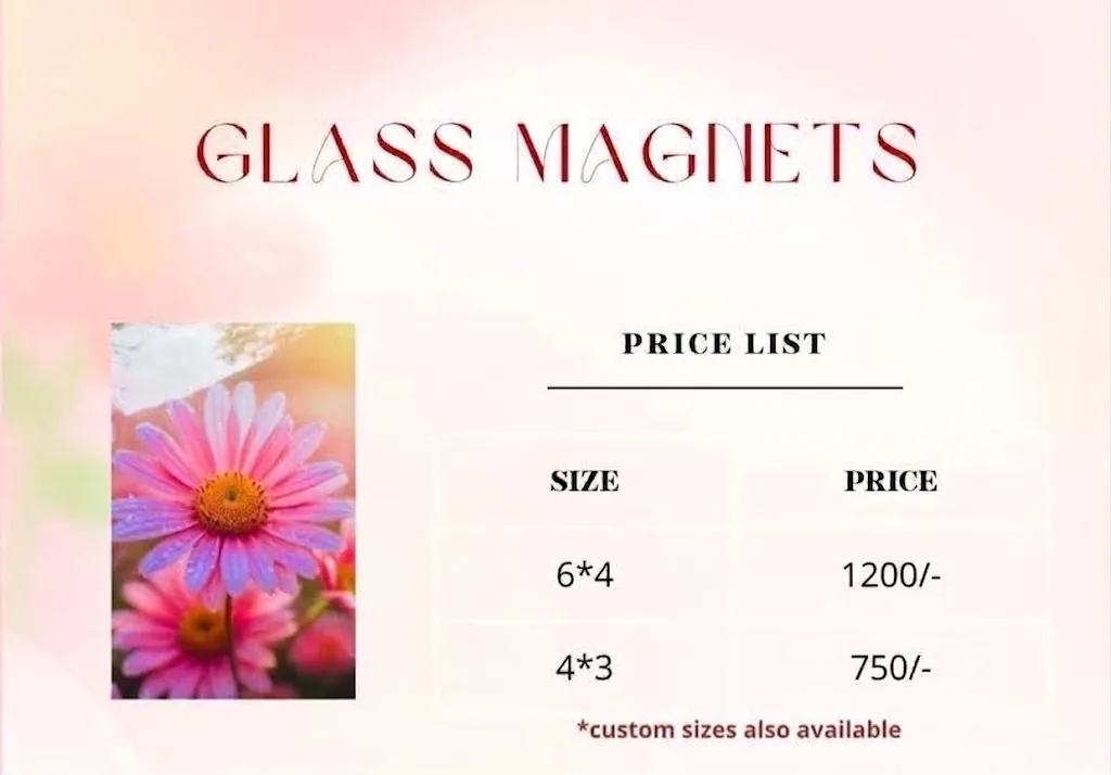 Glass magnets