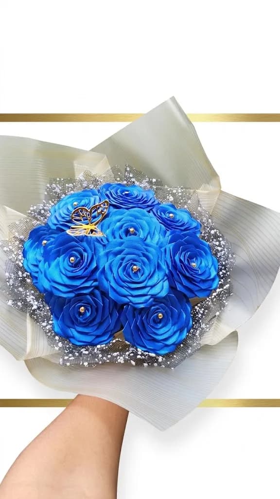 10 flowers with snow wrapping